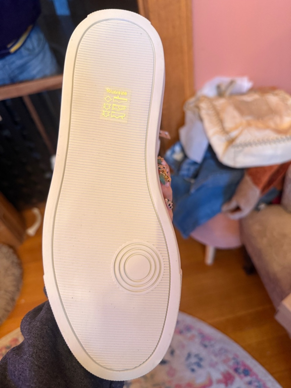 Zadig & Voltaire White High-Top Leather Sneakers - Picture 4 of 9